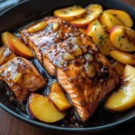 Bourbon Peach Roasted Salmon
