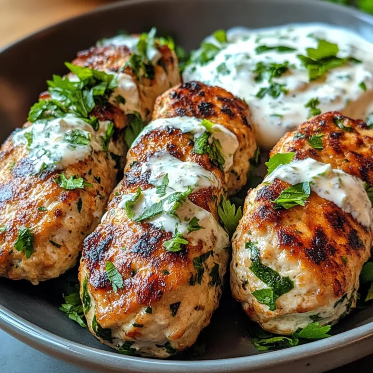 Chicken Kofta with Garlic Yogurt Sauce Recipe: A Must-Try!