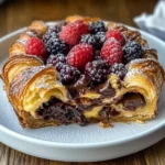 Decadent Chocolate Croissant Breakfast Bake