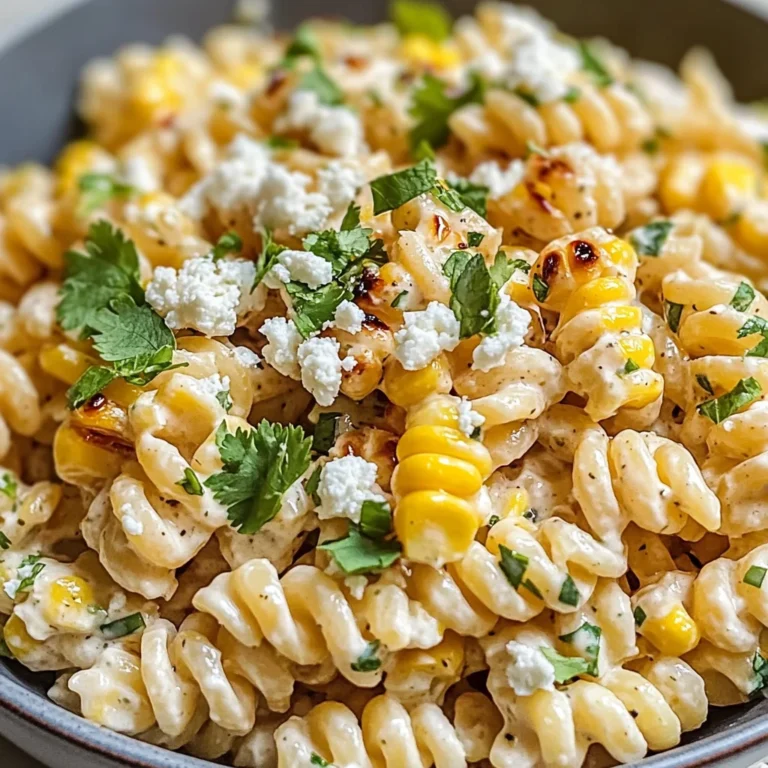 Easy Mexican Street Corn Pasta Salad