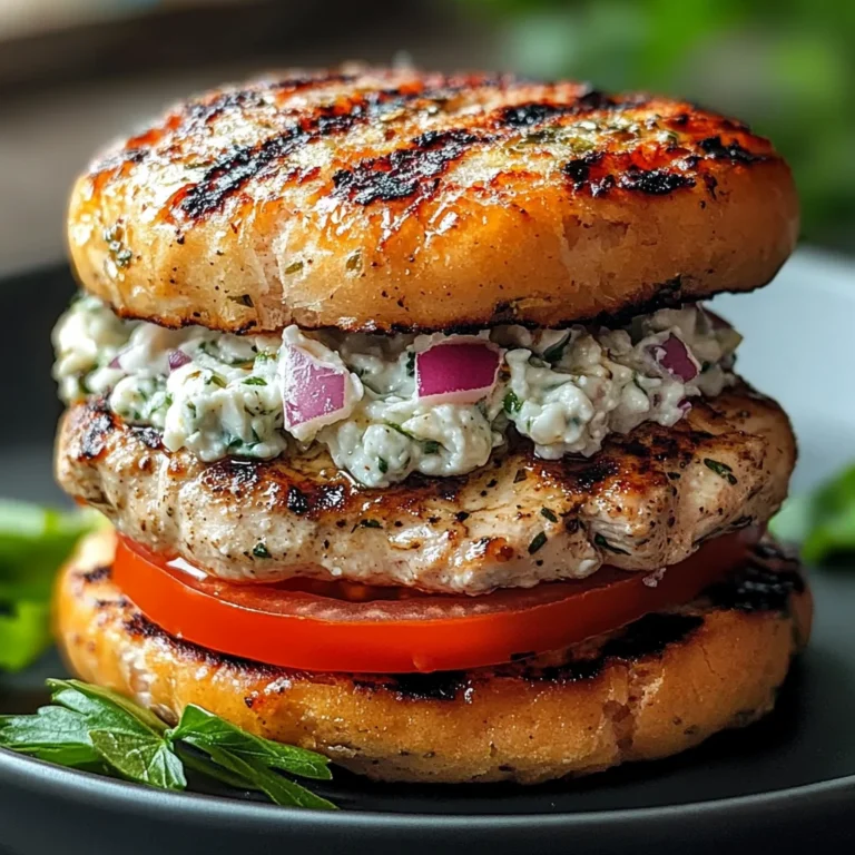 Greek Chicken Burgers