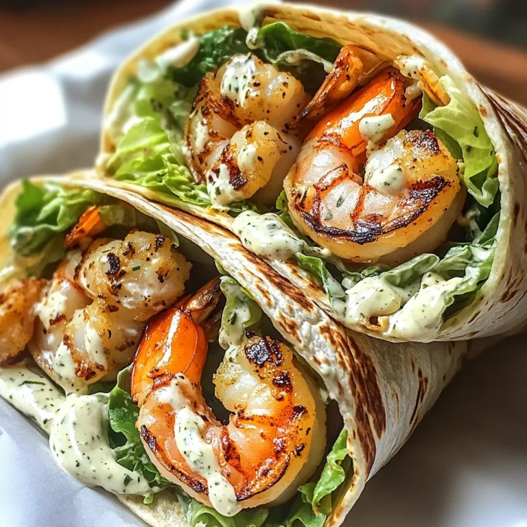 Grilled Shrimp Caesar Wraps
