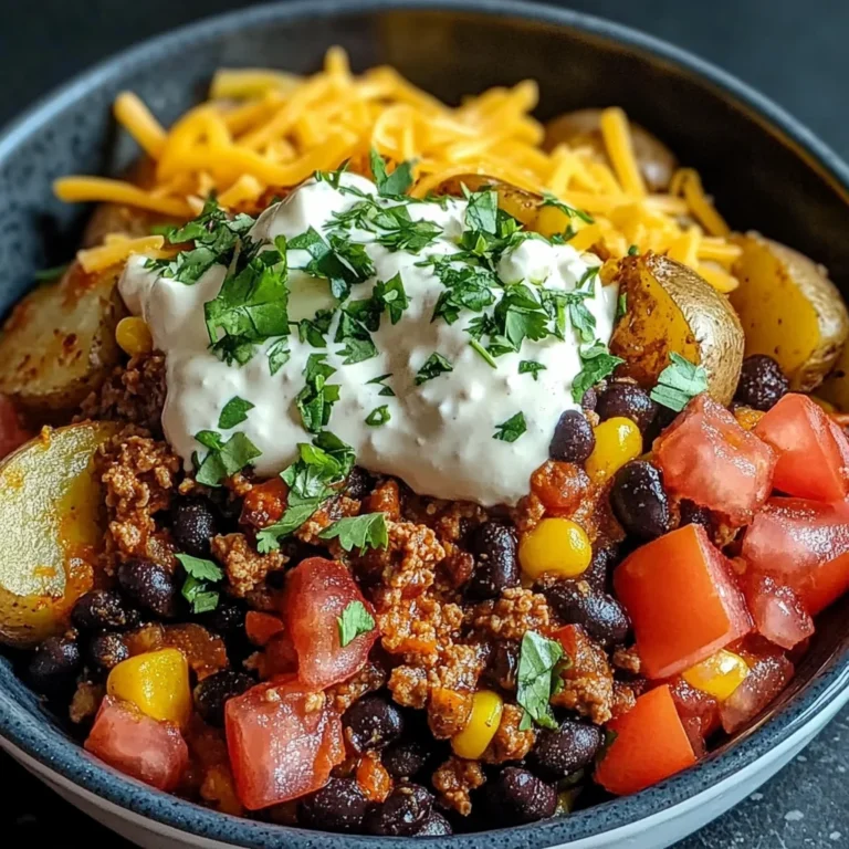 Loaded Potato Taco Bowl