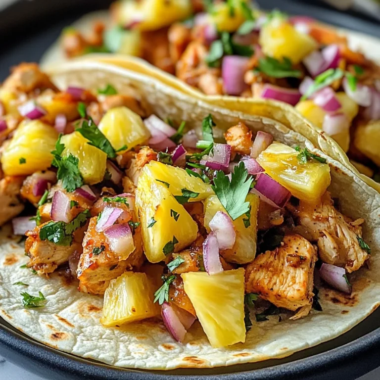 Pineapple Chicken Tacos