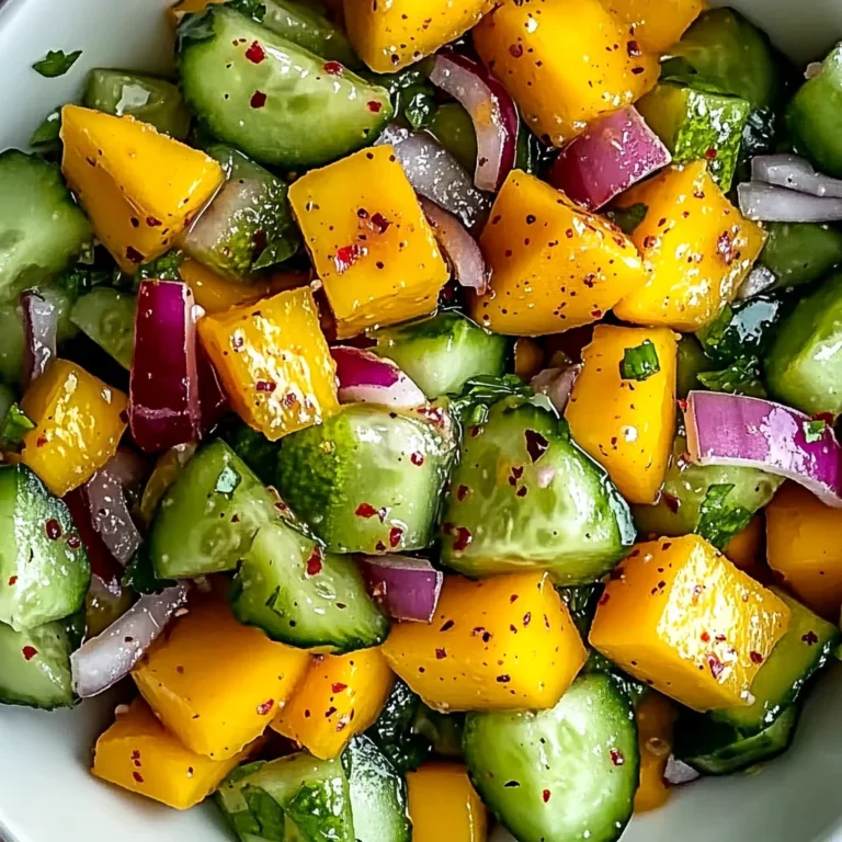 Refreshing Mango Cucumber Salad