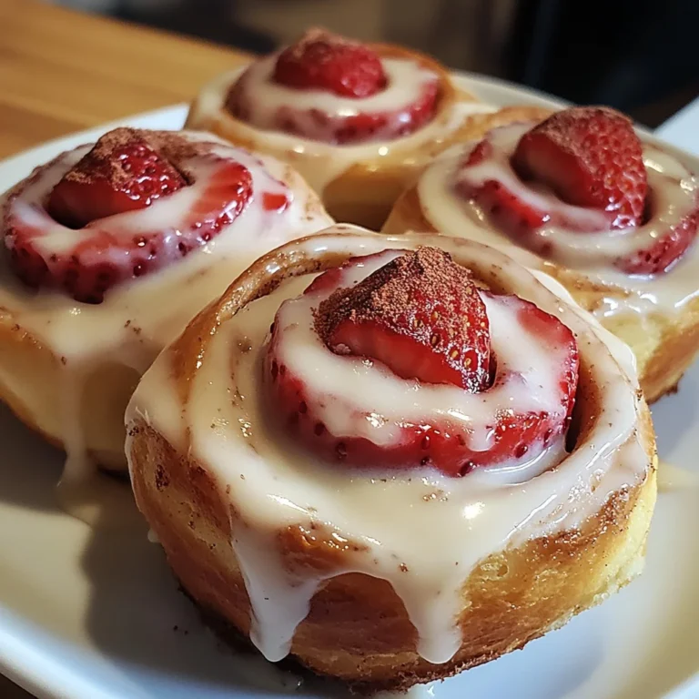 Strawberry Cheesecake Cinnabon Rolls