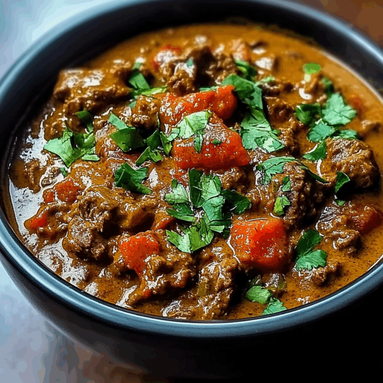 Slow-Simmered Beef Curry in Creamy Coconut Sauce