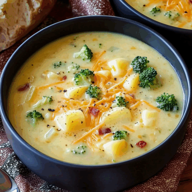 Cheddar Broccoli Potato Soup