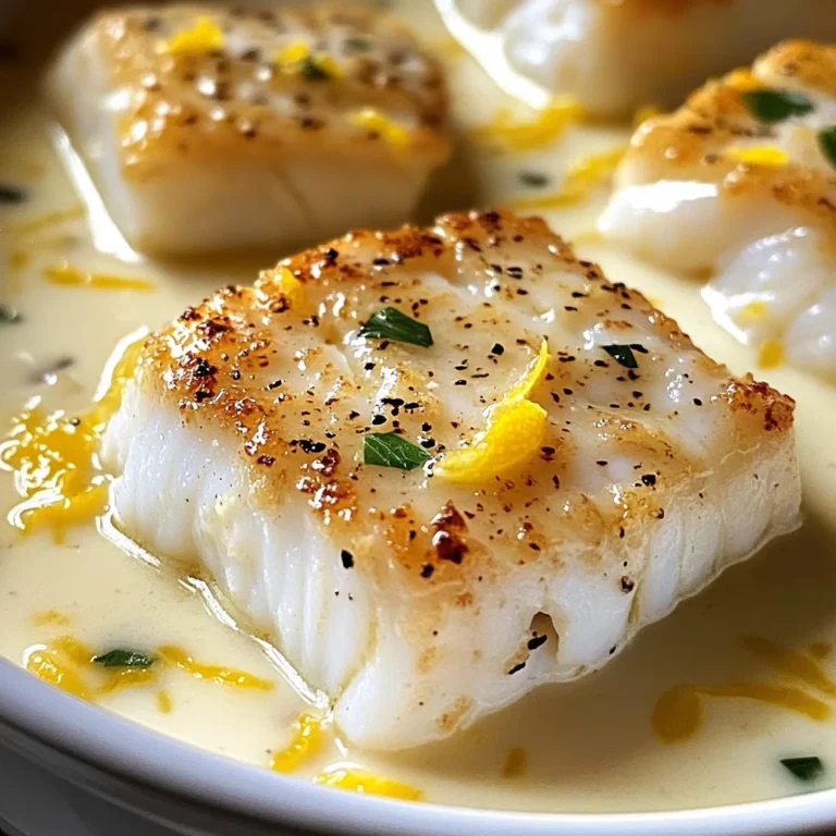 Coconut Lemon Cream Baked Cod