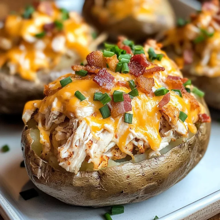 Crack Chicken Stuffed Baked Potatoes
