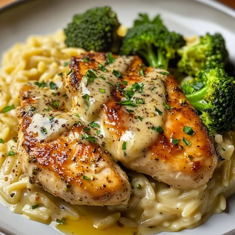 Creamy Chicken Broccoli Orzo Recipe