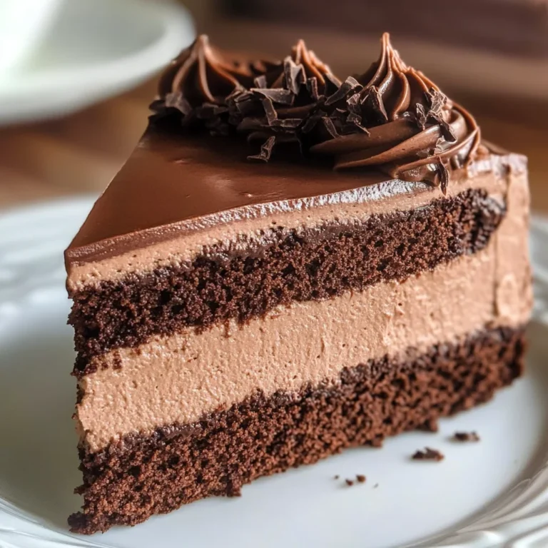 Easy Chocolate Mousse Cake Recipe