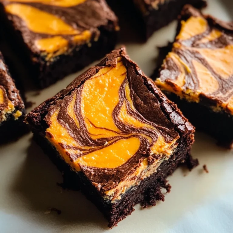 Halloween Cream Cheese Swirl Brownies