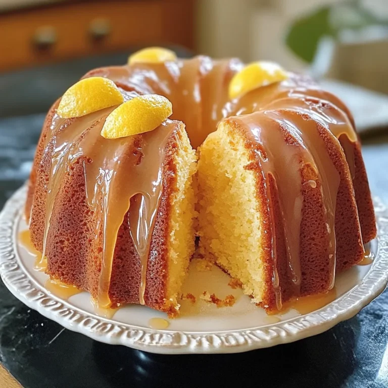 Lemon Bundt Cake Recipe