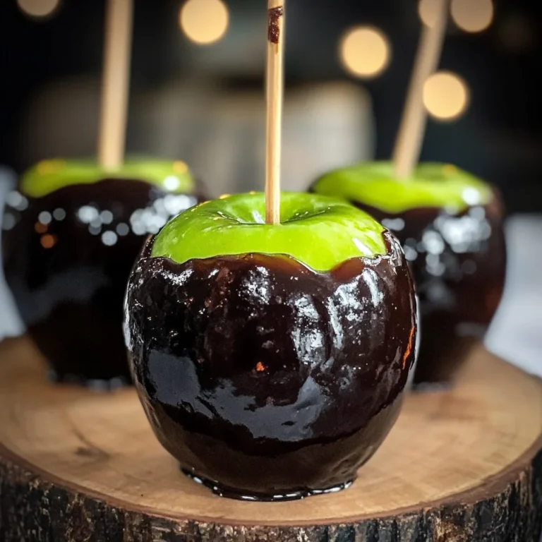 Poison Toffee Apples for Halloween