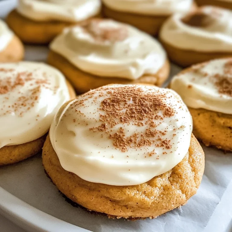Pumpkin Cookies with Cream Cheese Frosting