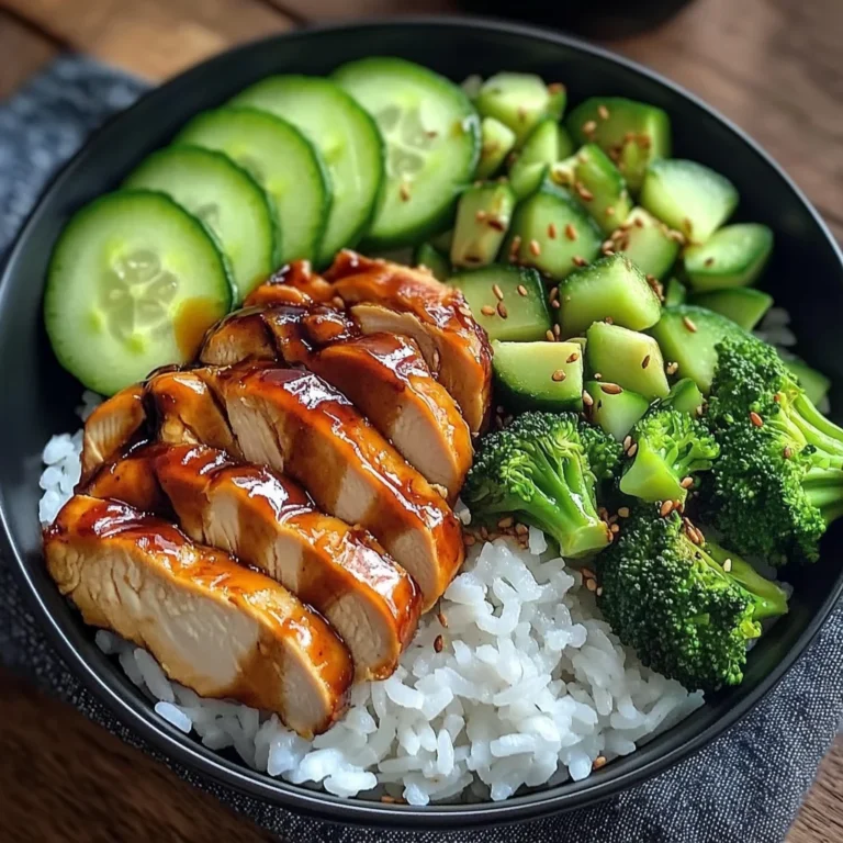 Teriyaki Chicken Rice Bowl with Fresh Veggies