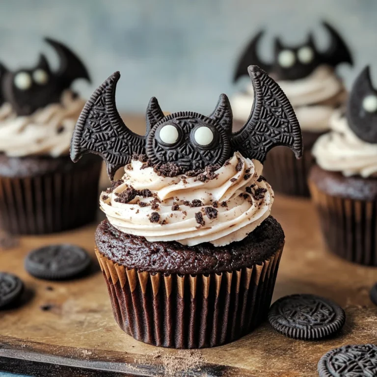 Vegan Oreo Bat Cupcakes
