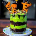 Witches Brew Halloween Cake Jars