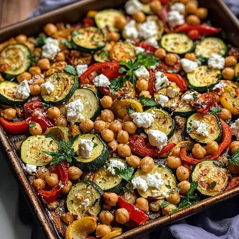 Zucchini & Chickpea Bake with Feta