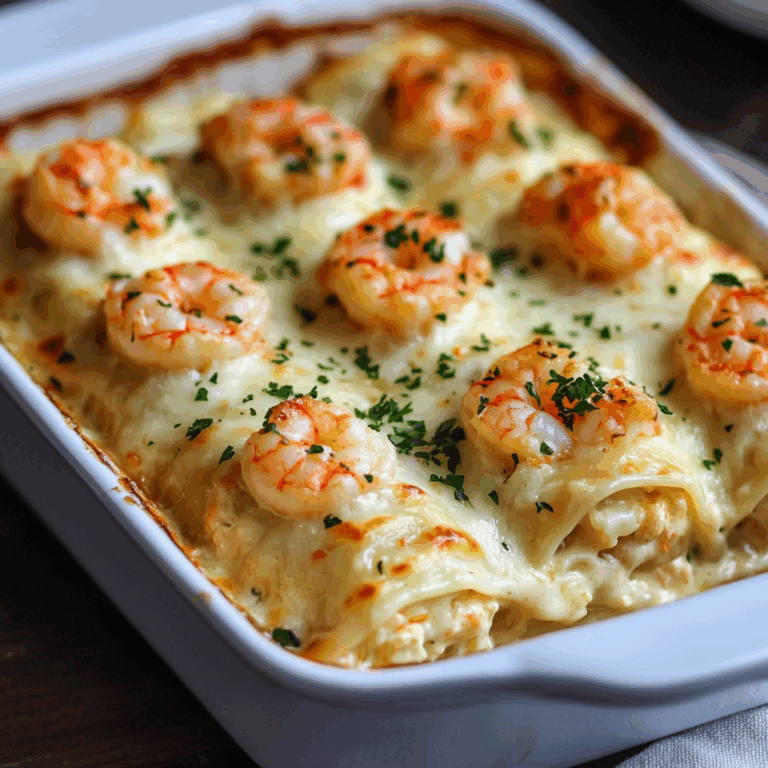 Dive into Decadence: Shrimp & Crab Alfredo Lasagna Roll-Ups You’ll Crave