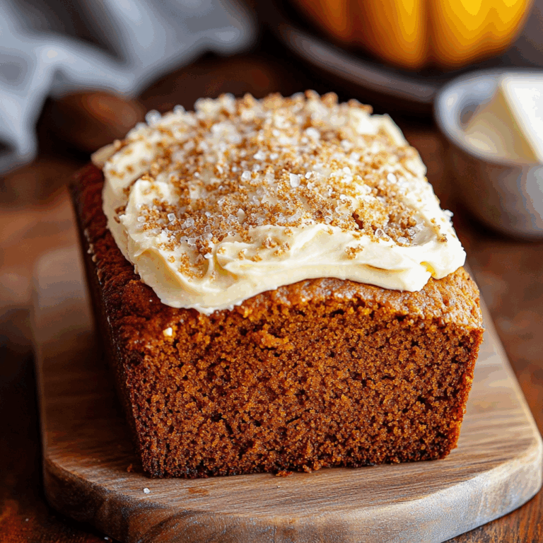 Pumpkin Bread with Cream Cheese Frosting Recipe