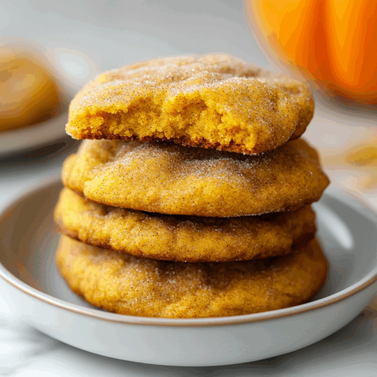 Chewy Pumpkin Snickerdoodle Cookies