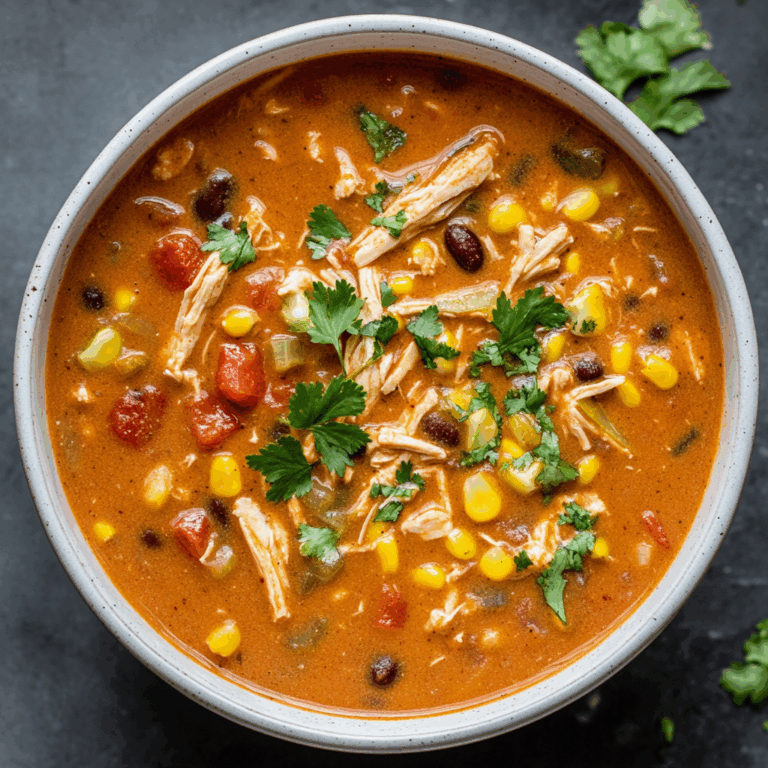 Creamy Chicken Enchilada Soup