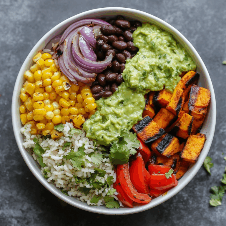 Grilled Veggie Burrito Bowls with Black Beans & Green Rice (Vegetarian, Vegan)