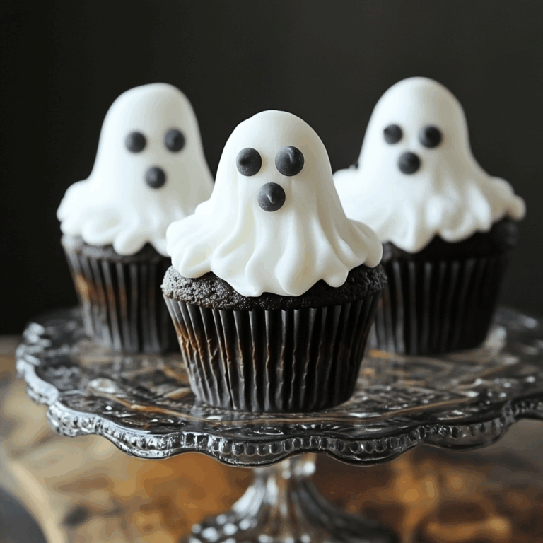 vegan marshmallows Ghost Cupcakes