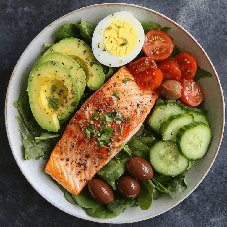 Omega Power Plate with Salmon & Avocado