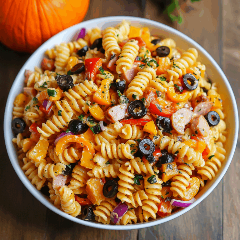 UpChuckin’ Pumpkin Loaded Pasta Salad