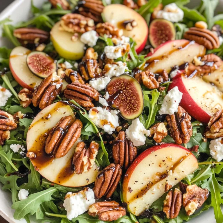 Apple Arugula Salad With Maple Pecans