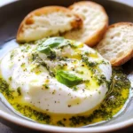 Basil + Lemon Burrata with Ciabatta Toasts