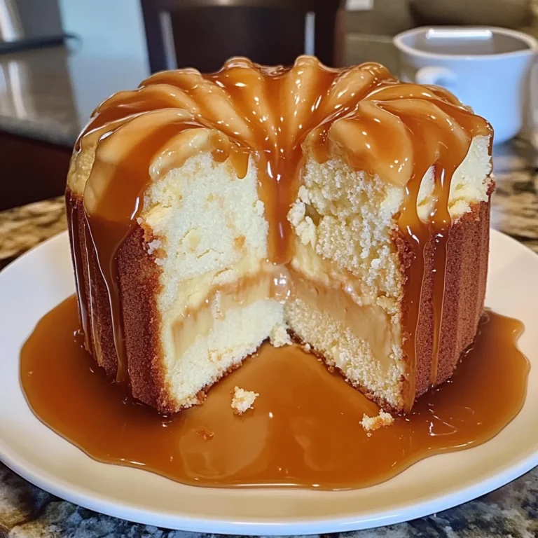 Caramel Cream Cheese Pound Cake
