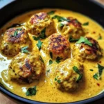 Chicken Meatballs in Coconut Curry Sauce