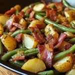 Country Ranch Green Beans 'and Potatoes with Turkey Turkey Bacon