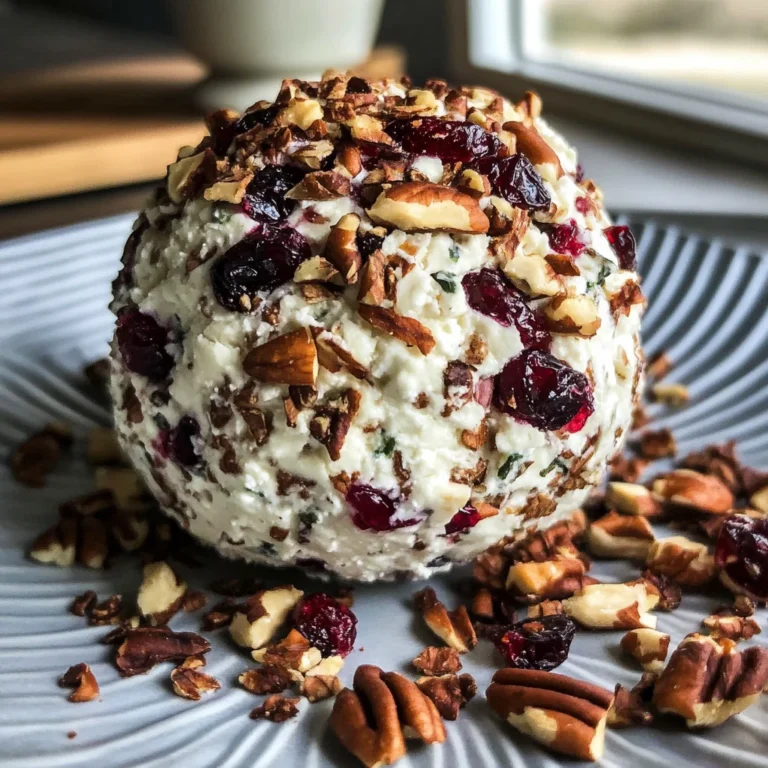 Cranberry Pecan Goat Cheese Ball