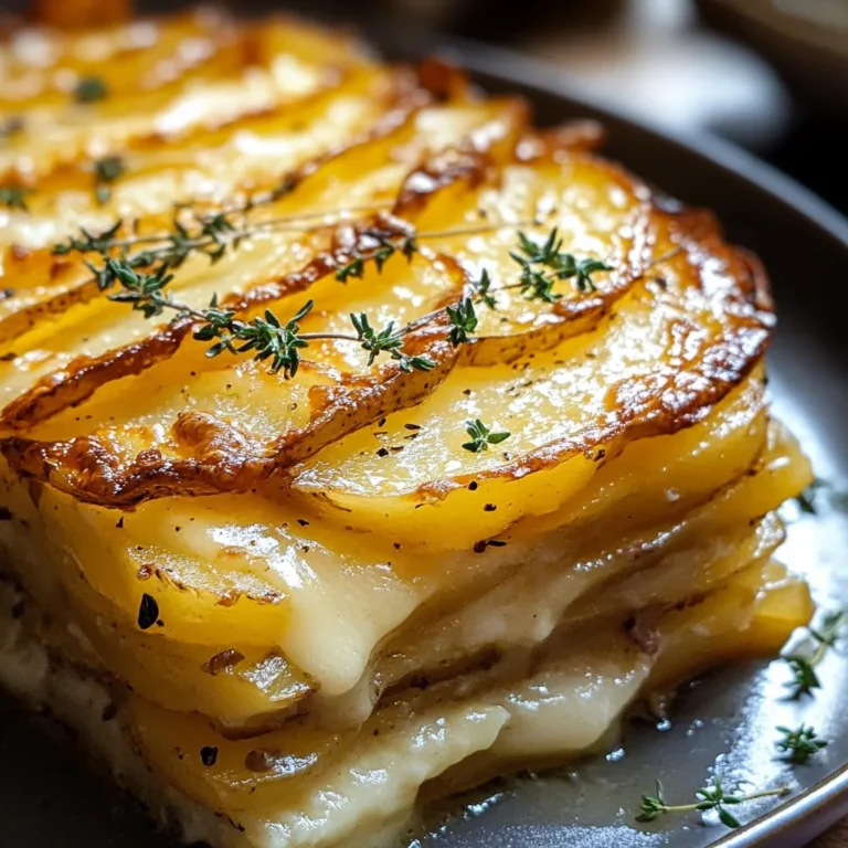 Gratins de Pomme de Terre Croustillants et Fondants