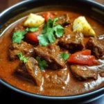 Indian Beef Curry with Tomato Gravy and Whole Spices