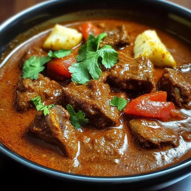 Indian Beef Curry with Tomato Gravy and Whole Spices