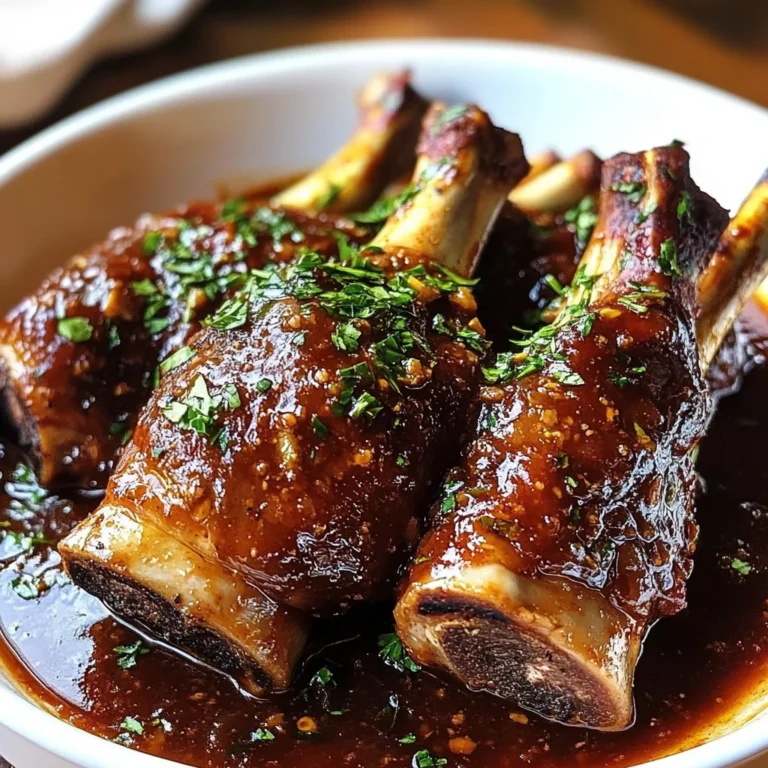 Luxurious Red Wine Lamb Shanks Recipe