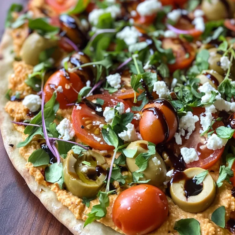Mediterranean Naan Bread Pizza