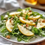 Pear and Arugula Salad with Honey Vinaigrette