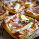 Prosciutto, Pear and Brie Tarts