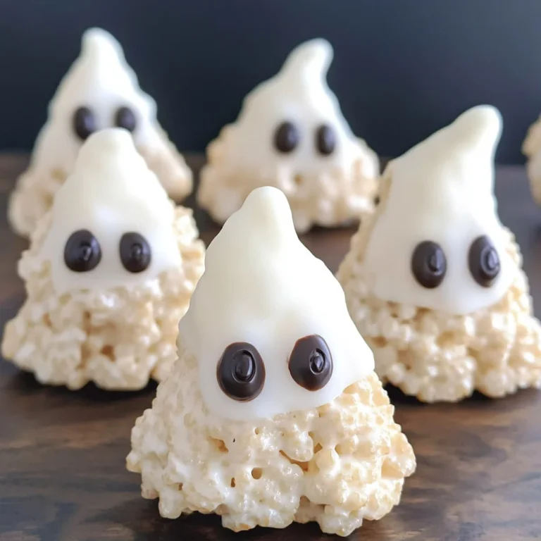 Rice Krispie Treat Ghosts