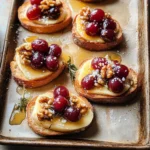 Roasted Grape & Brie Crostini with Honey + Sea Salt