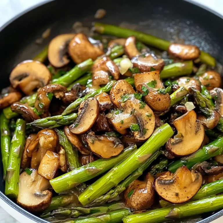 Sautéed Asparagus and Mushrooms