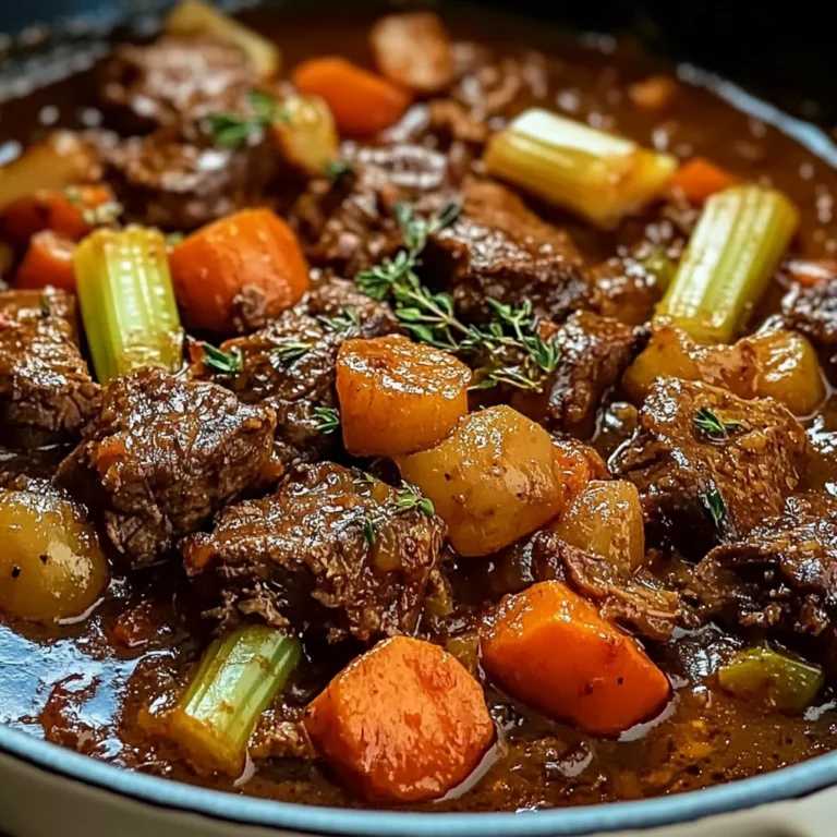 Slow-Baked Tuscan Beef Casserole with Rustic Vegetables