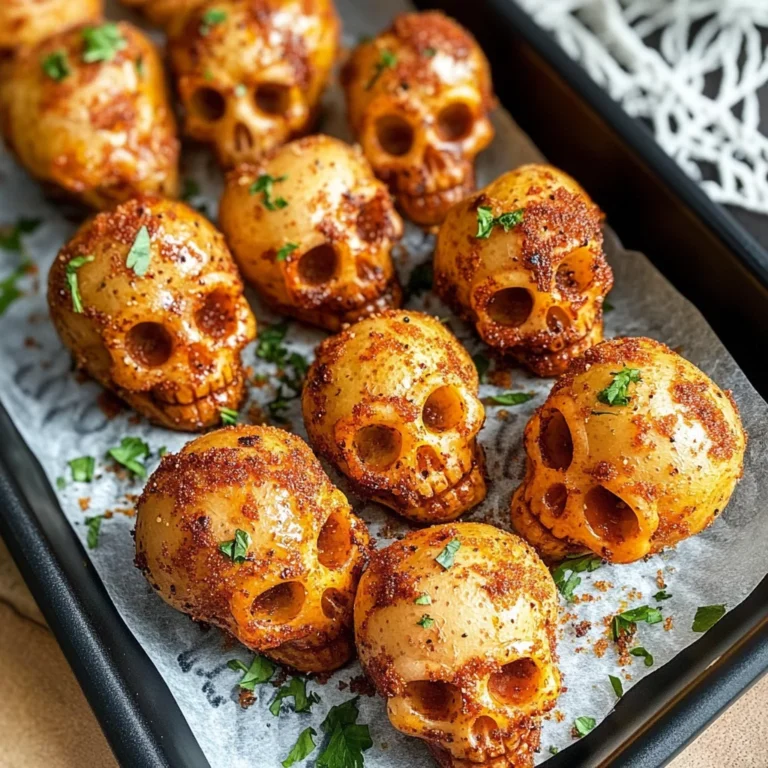 Spooky Halloween Skull Potatoes